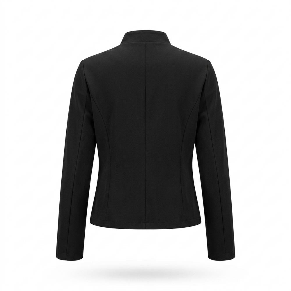 Allsaints Leather - Zelor | Double-Breasted Stand-Collar Jacket Women