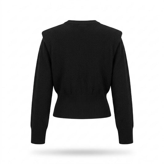Allsaints Leather - Vesan | Structured Shoulder Button-Front Knit Cardigan Women