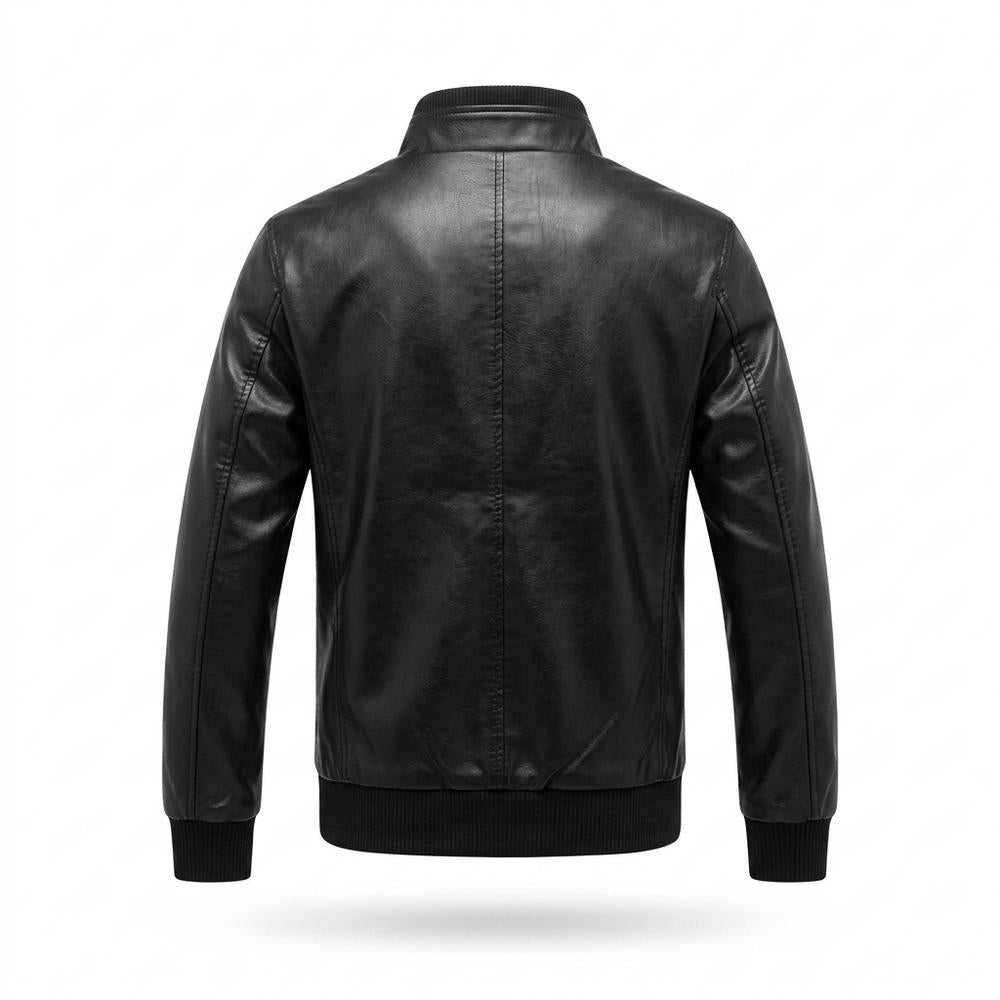 Allsaints Leather - Kemor | Fleece-Lined Zip-Up Leather Jacket Men
