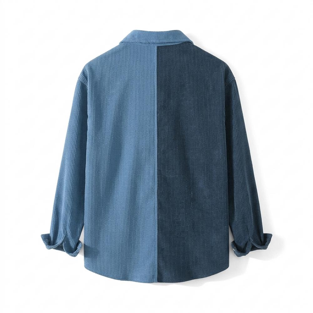 Allsaints Leather - Rodan | Corduroy Color-Block Shirt Men
