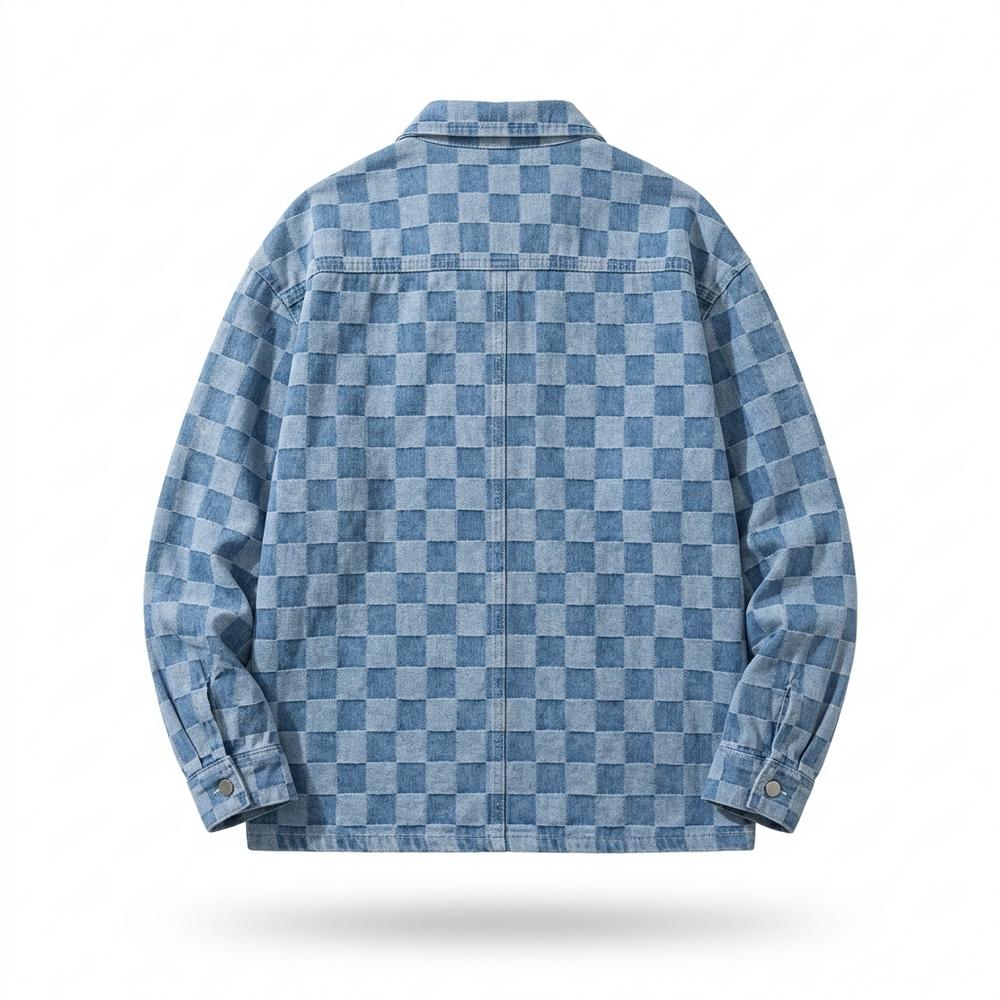 Allsaints Leather - Taren | Checkered Long-Sleeved Shirt Men