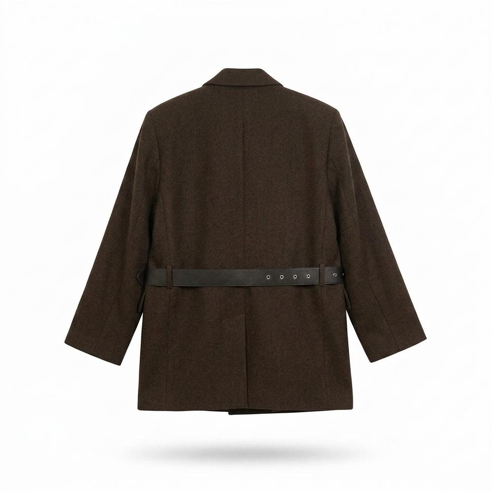 Allsaints Leather - Allan | Belted Relaxed-Fit Blazer Women