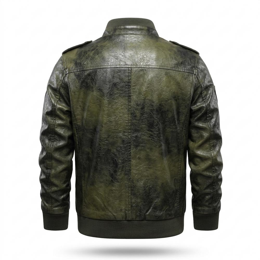 Allsaints Leather - Yovet | Embroidered Slim-Fit Leather Jacket Men
