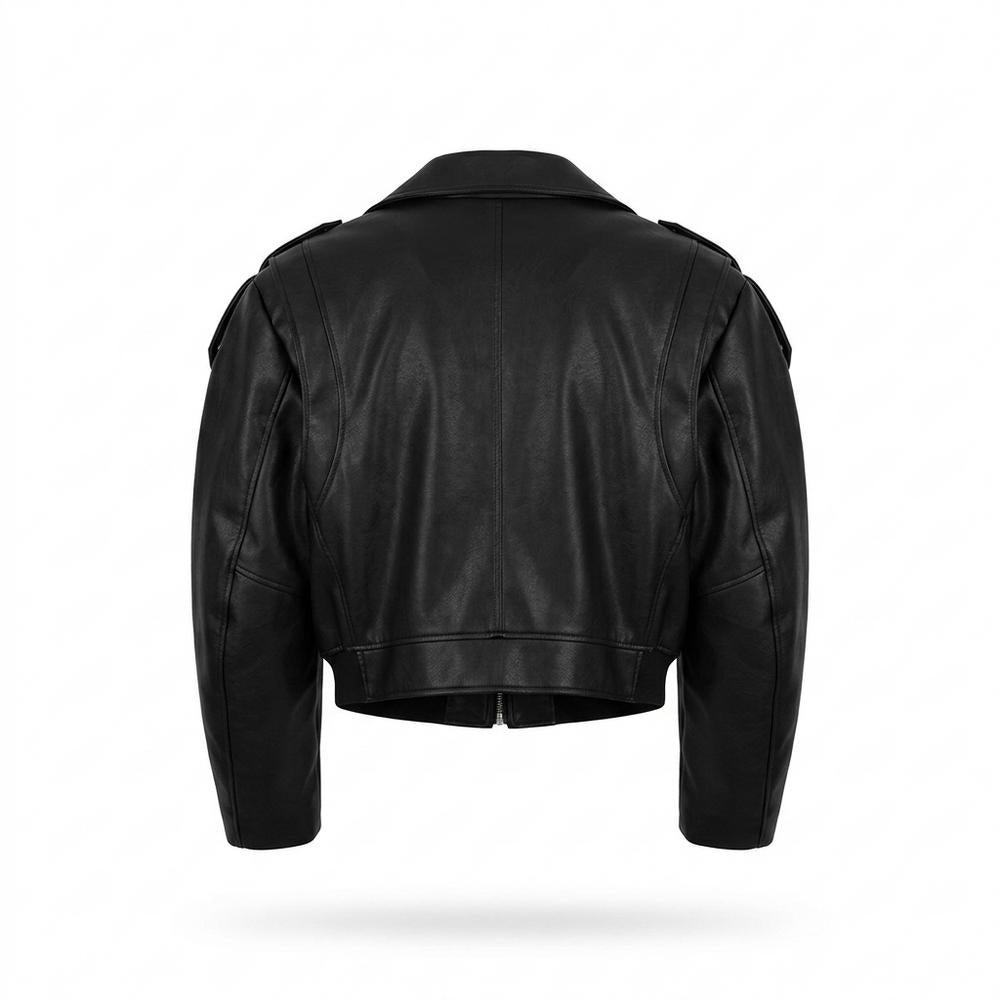 Allsaints Leather - Ritot | Cropped Asymmetrical Leather Jacket Unisex