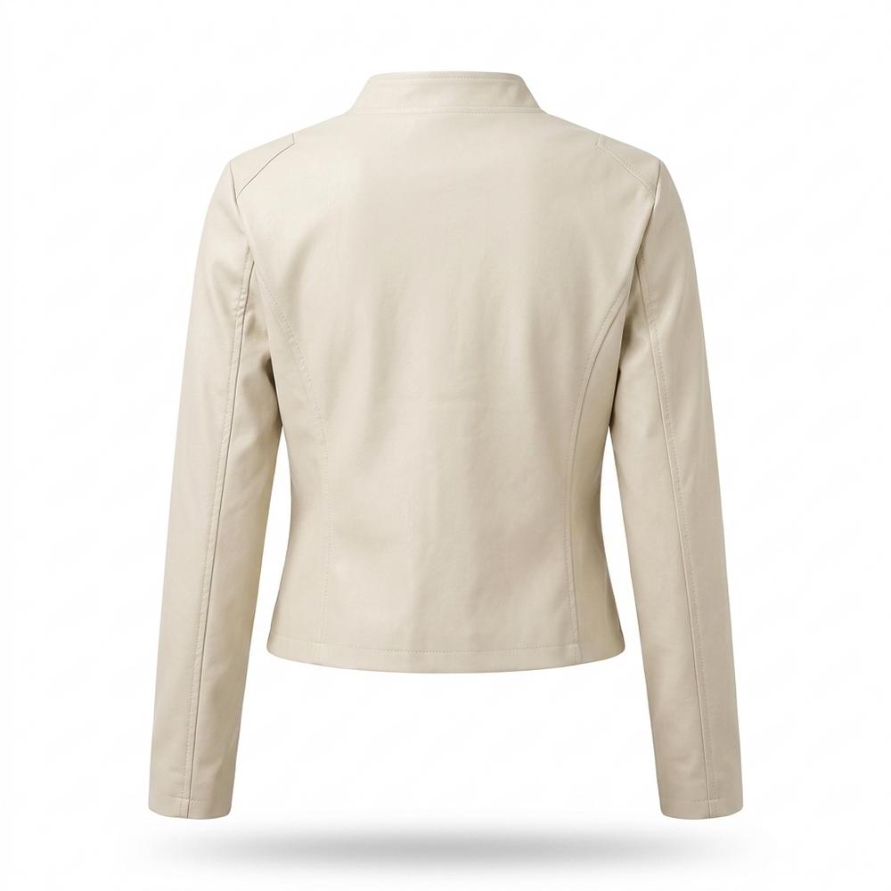 Allsaints Leather - Vidar | Double-Breasted Stand-Collar Jacket Women
