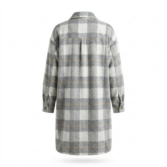 Allsaints Leather - Armer | Plaid Longline Coat Women