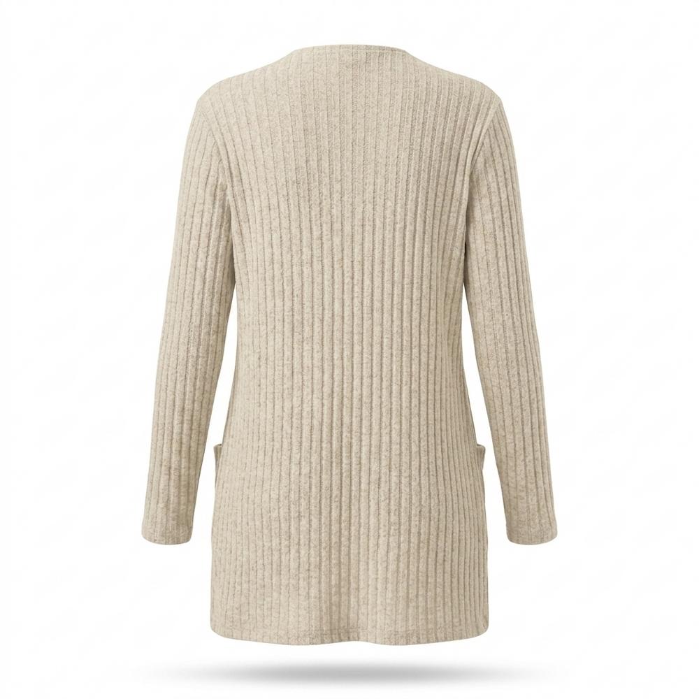 Allsaints Leather - Tivin | Ribbed Open-Front Knit Cardigan Women