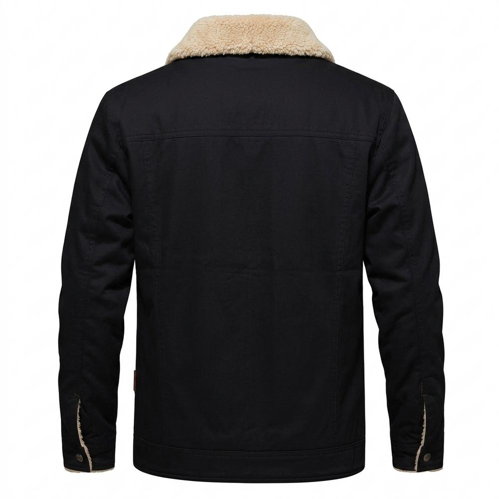 Allsaints Leather - Zeser | Sherpa-Lined Trucker-Style Jacket Men