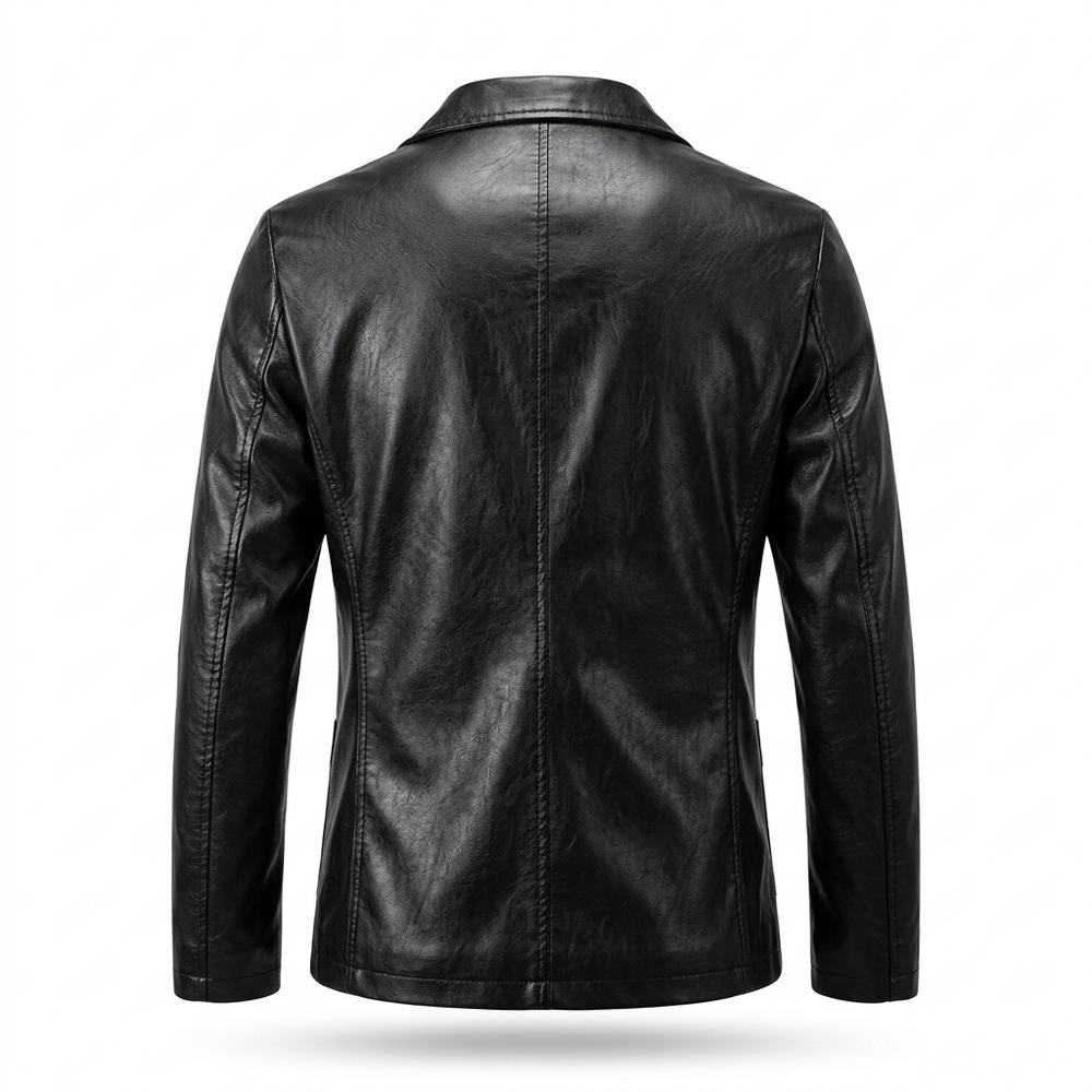Allsaints Leather - Kesel | Faux Leather Single-Breasted Blazer Men