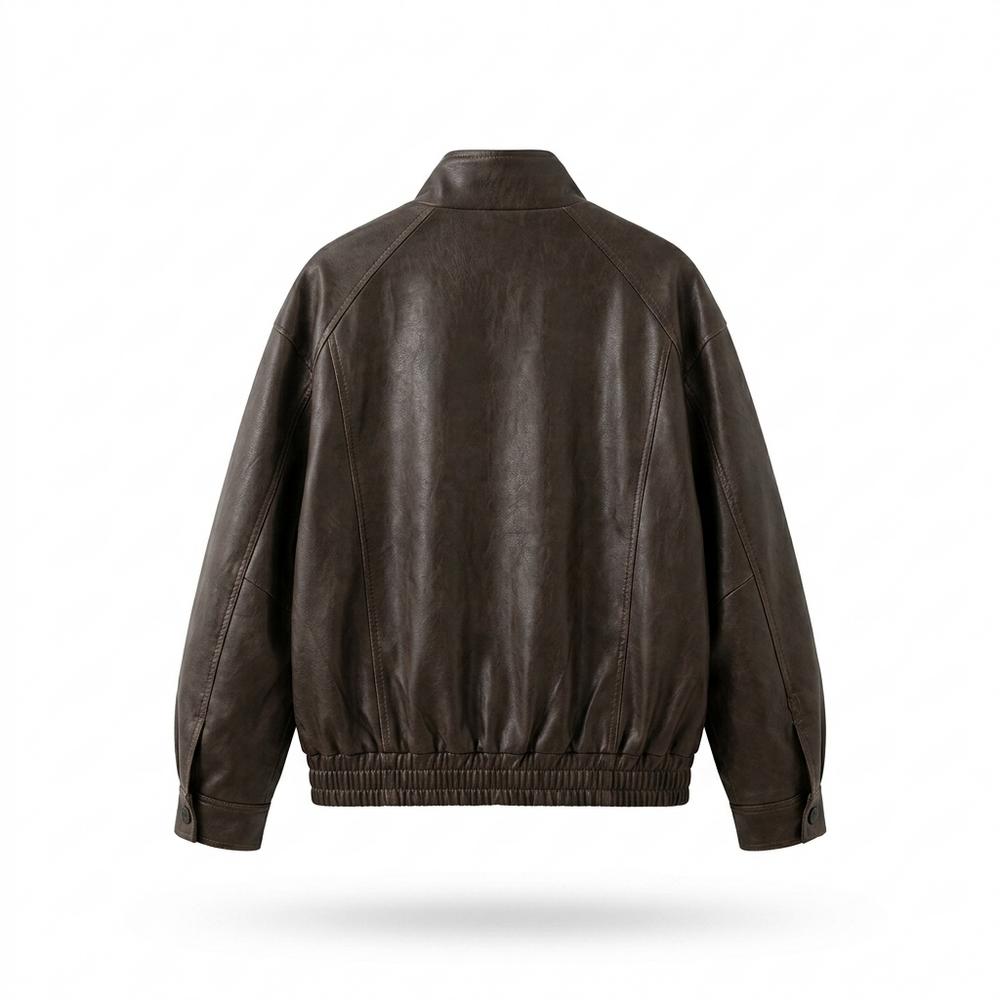 Allsaints Leather - Losol | Zip-Up Oversized Leather Jacket Women