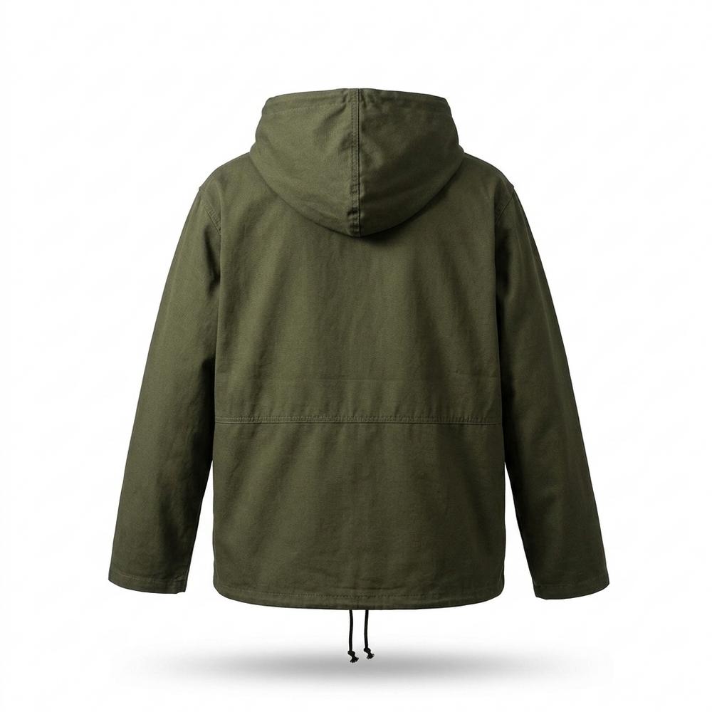 Allsaints Leather - Valar | Hooded Pullover Jacket Unisex