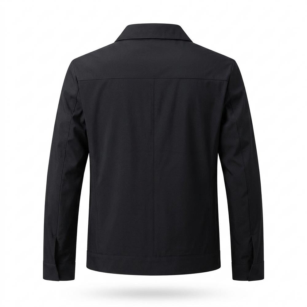 Allsaints Leather - Zarev | Zip-Up Collared Jacket Men