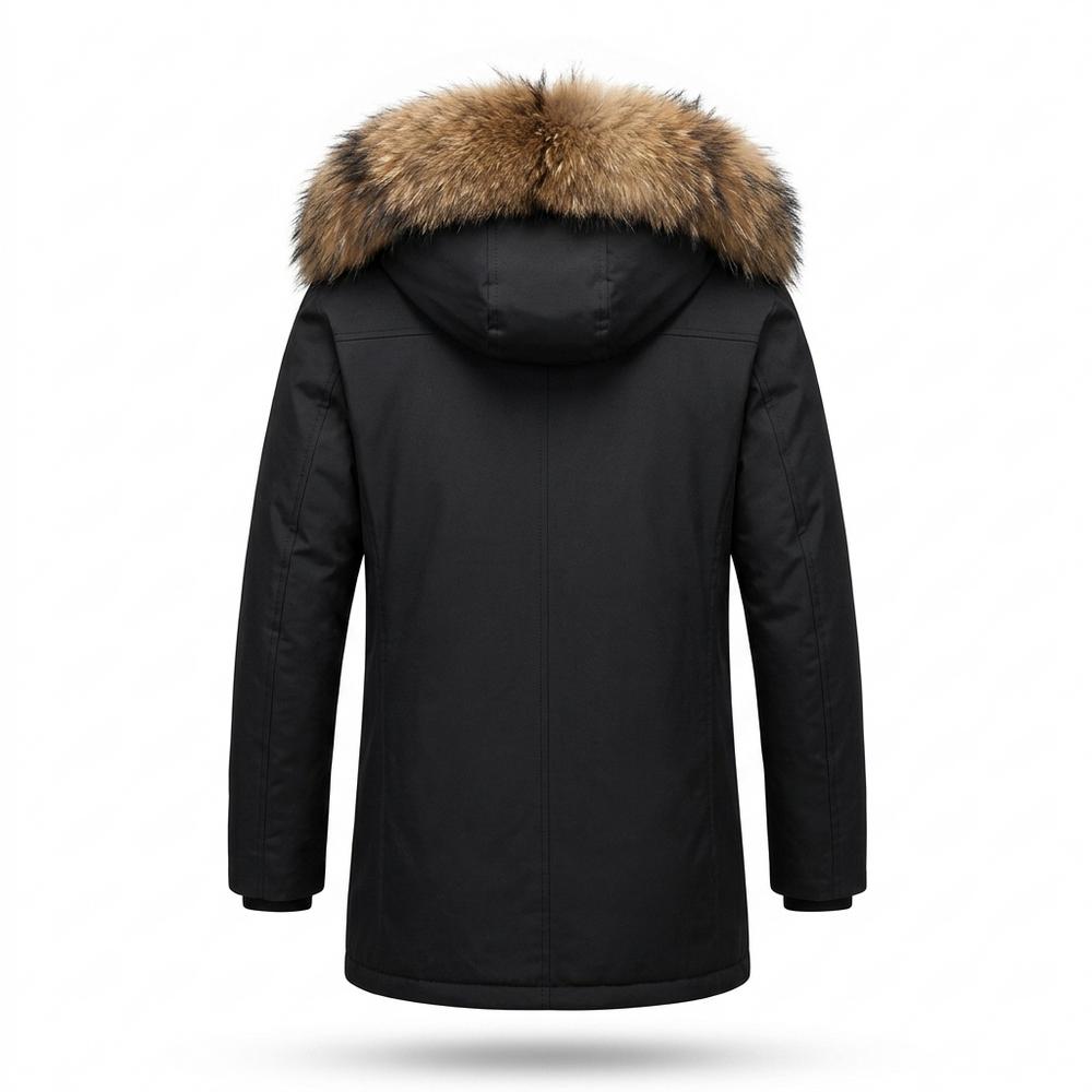 Allsaints Leather - Rakar | Faux-Fur Lined Hooded Coat Men