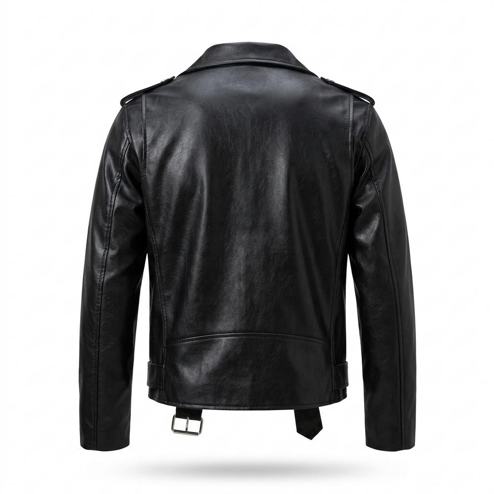 Allsaints Leather - Yolun | Asymmetrical Belted Leather Jacket Unisex