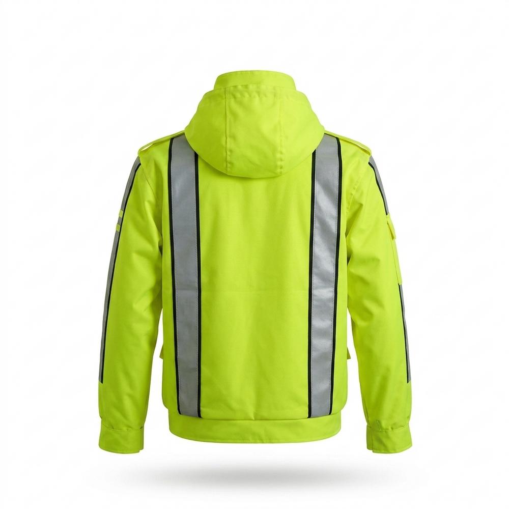 Allsaints Leather - Retos | Reflective Hooded Jacket Unisex