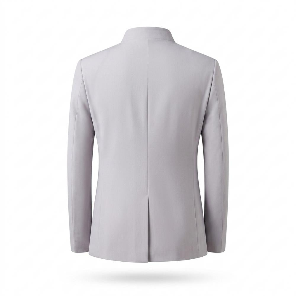 Allsaints Leather - Cavin | Embroidered Stand-Up Collar Suit Men