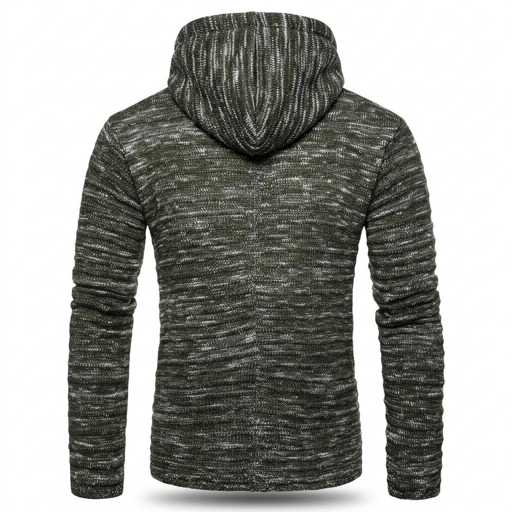 Allsaints Leather - Rufil | Heathered Knitted Hoodie Men