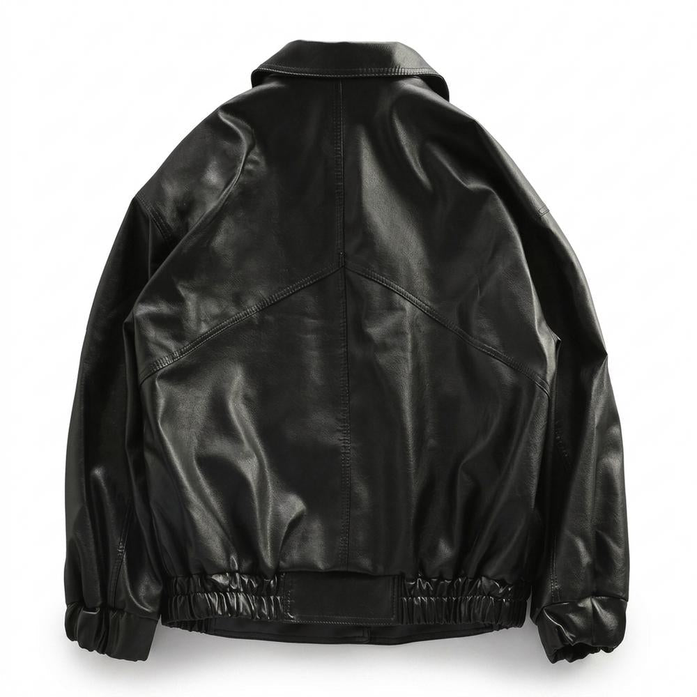 Allsaints Leather - Lysan | Zip-Up Collared Leather Jacket Unisex