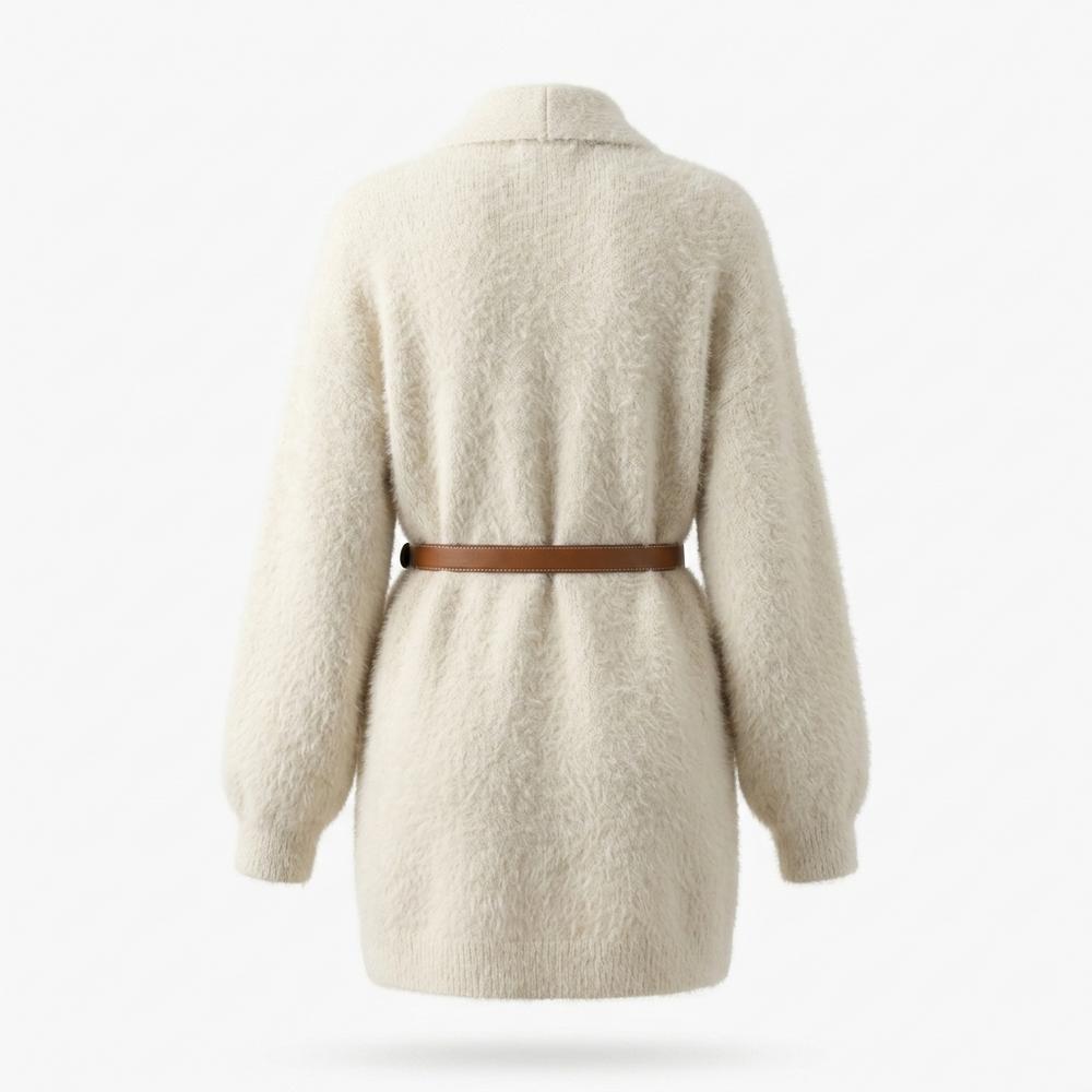 Allsaints Leather - Vemel | Fluffy Belted Knit Cardigan Women