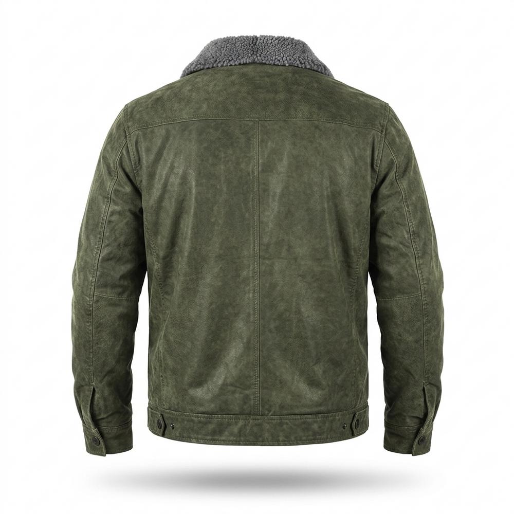 Allsaints Leather - Covel | Fleece-Lined Sueded Jacket Men