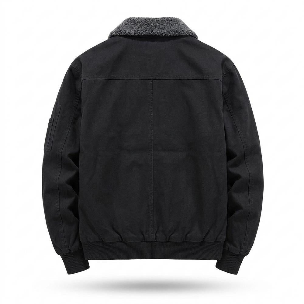 Allsaints Leather - Casan | Sherpa-Lined Bomber-Style Jacket Men