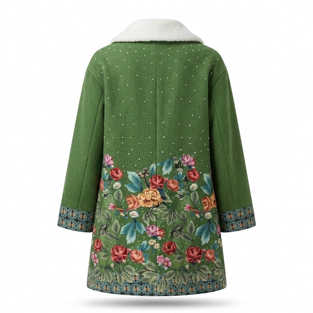 Allsaints Leather - Selin | Floral Print Open-Front Coat Women