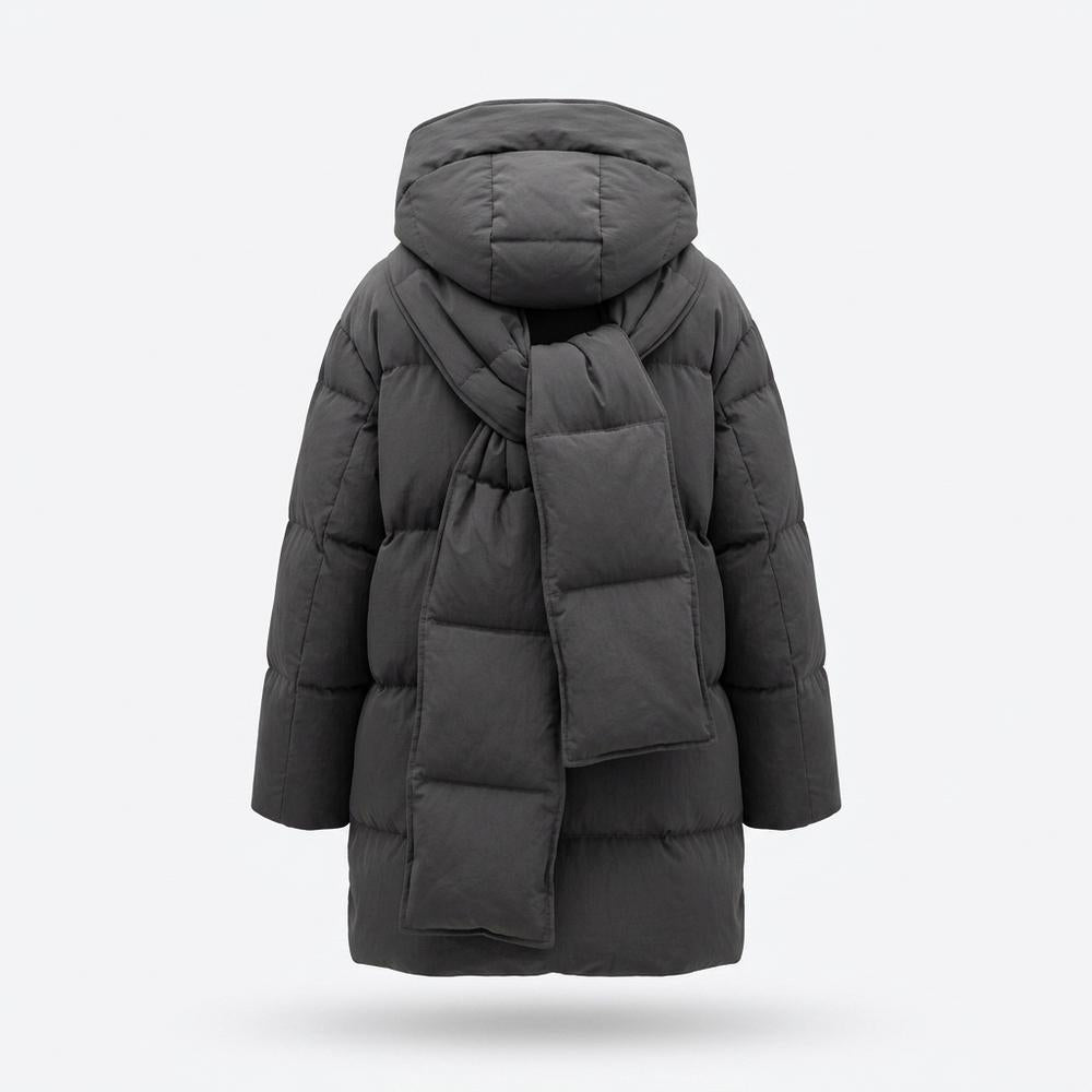 Allsaints Leather - Lasol | Padded Scarf-Neck Jacket Women