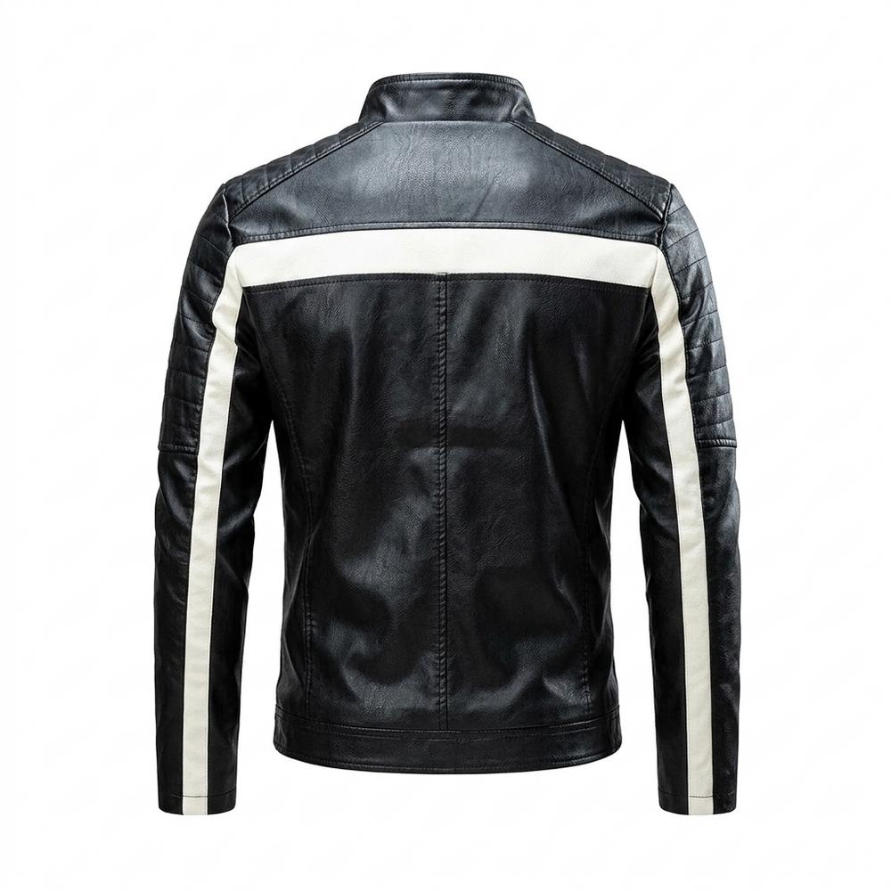 Allsaints Leather - Kevan | Quilted Two-Tone Leather Jacket Men