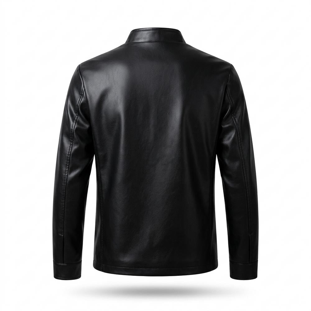 Allsaints Leather - Casir | Zip-Up Stand-Collar Leather Jacket Men