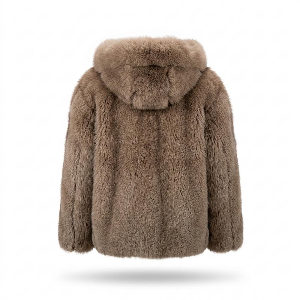 Allsaints Leather - Mamar | Hooded Fur-Look Jacket Unisex