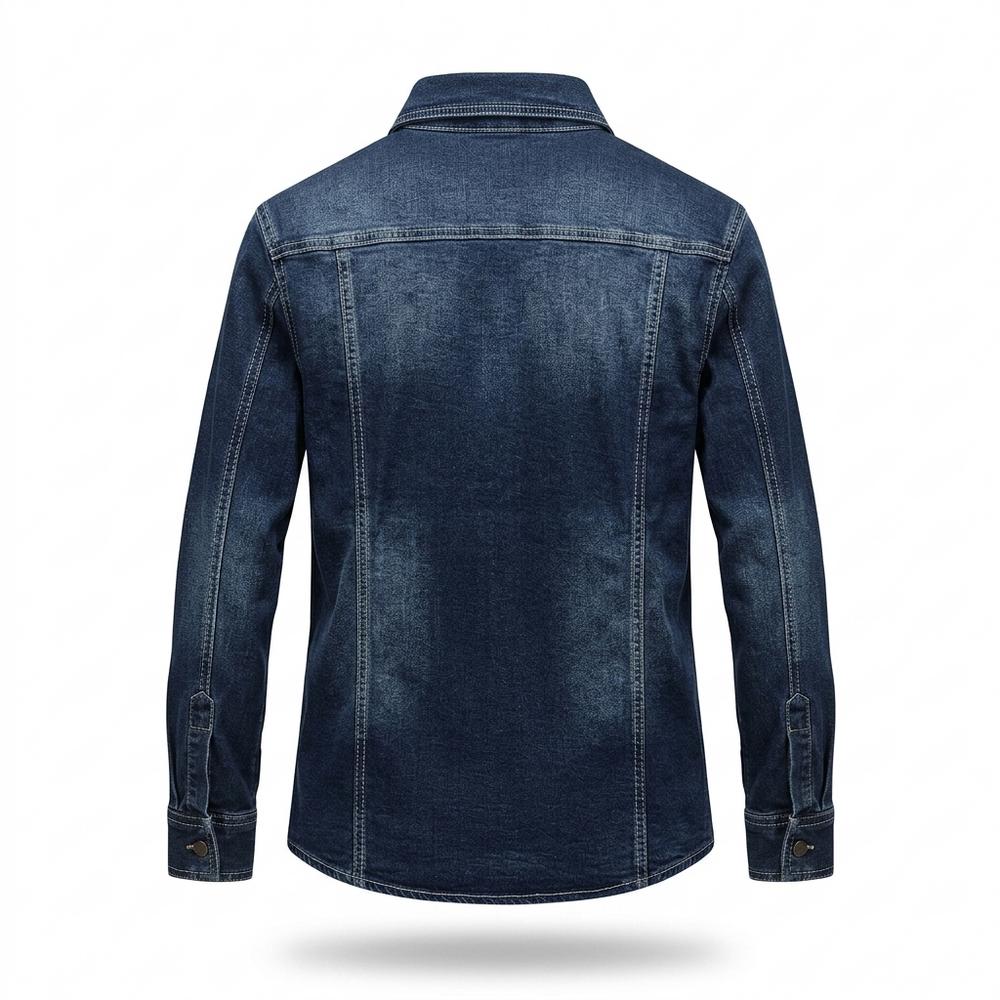 Allsaints Leather - Vegik | Denim Long-Sleeved Shirt Men