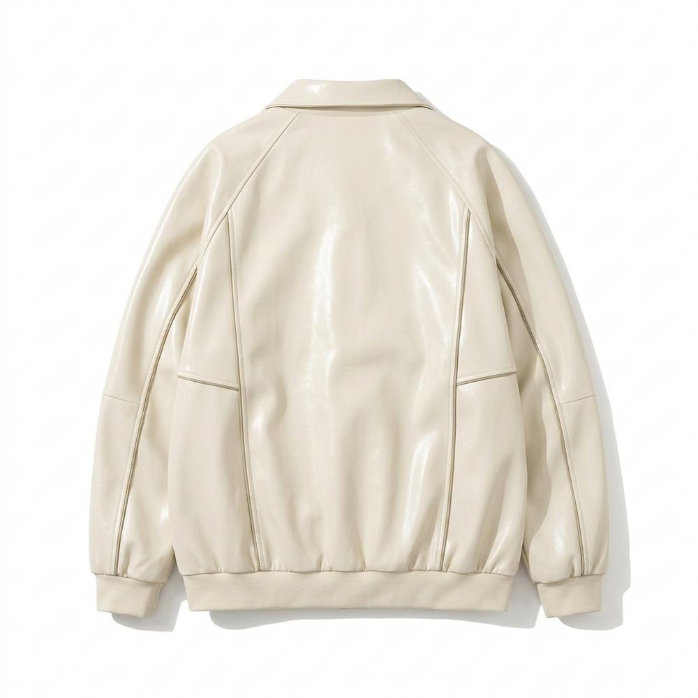 Allsaints Leather - Cosan | Piped Zip-Up Jacket Unisex