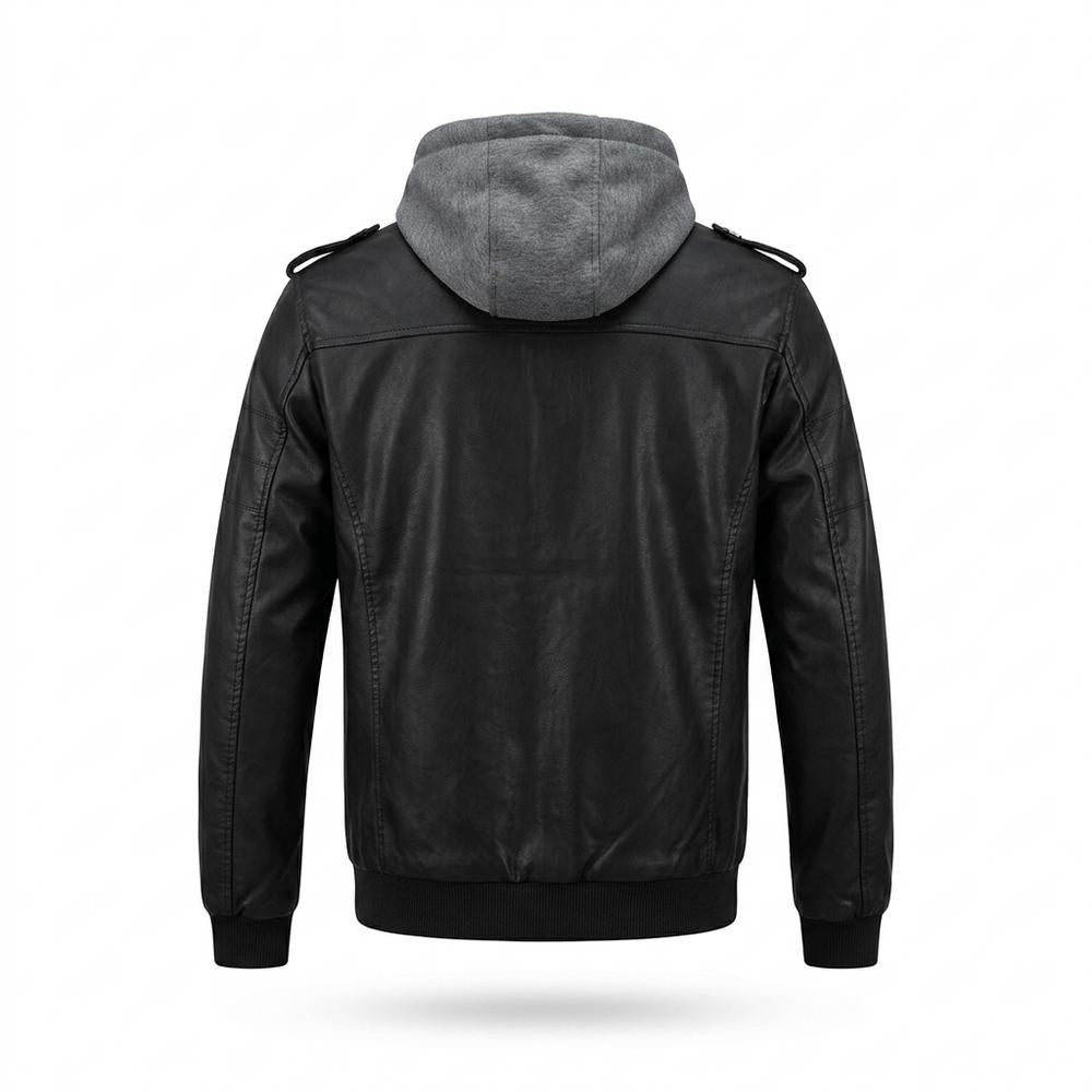 Allsaints Leather - Terid | Hooded Faux-Leather Leather Jacket Men