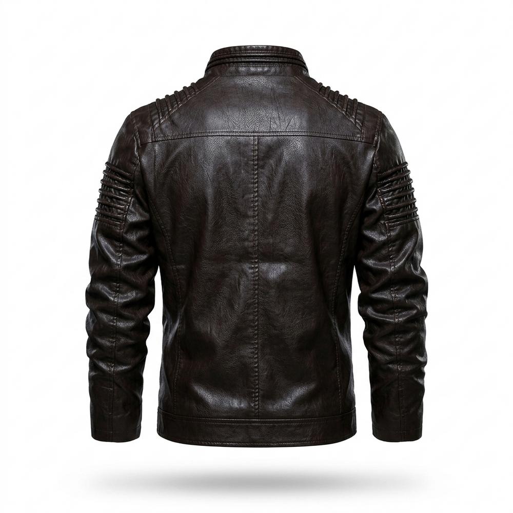 Allsaints Leather - Lubev | Quilted Lined Leather Jacket Men