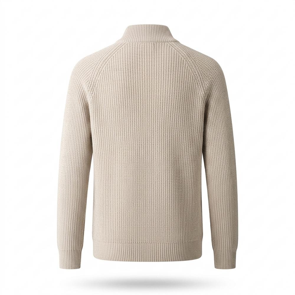 Allsaints Leather - Kelev | Rib-Knit Zip-Front Knit Cardigan Men