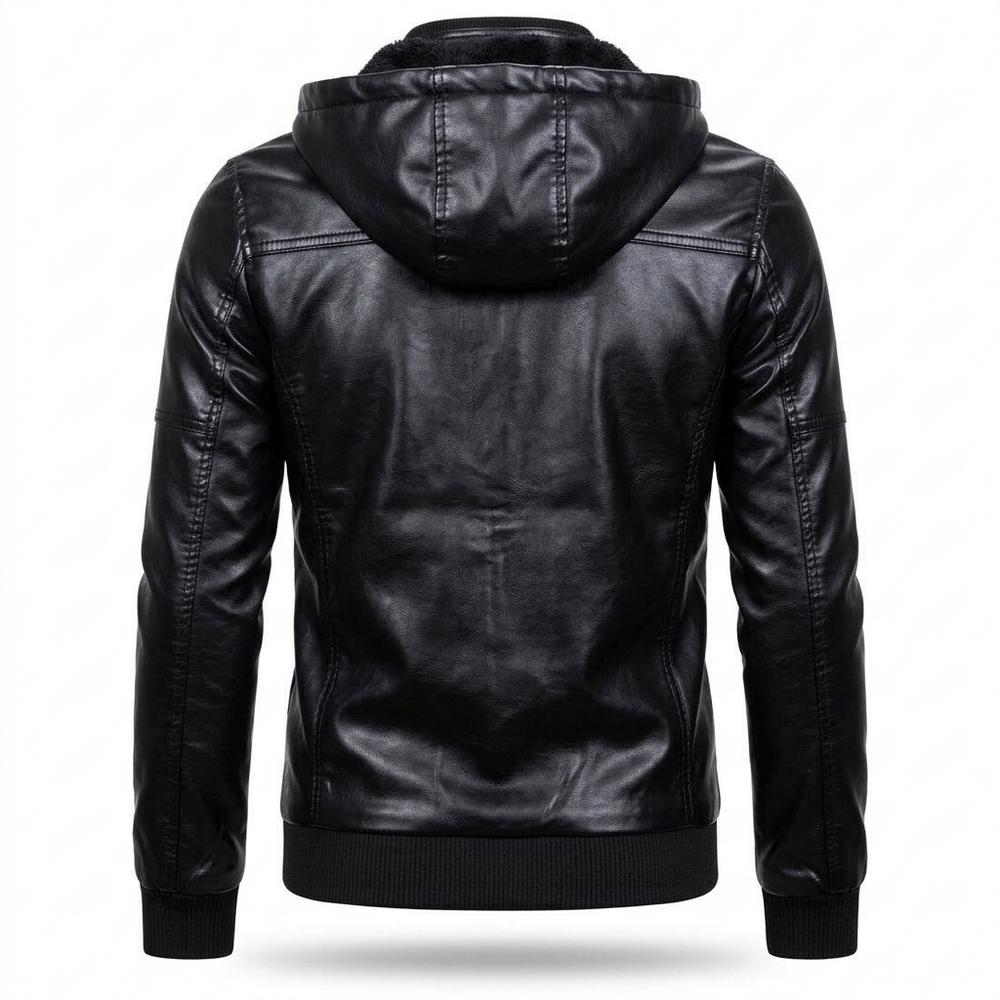 Allsaints Leather - Kelan | Hooded Quilted Leather Jacket Men