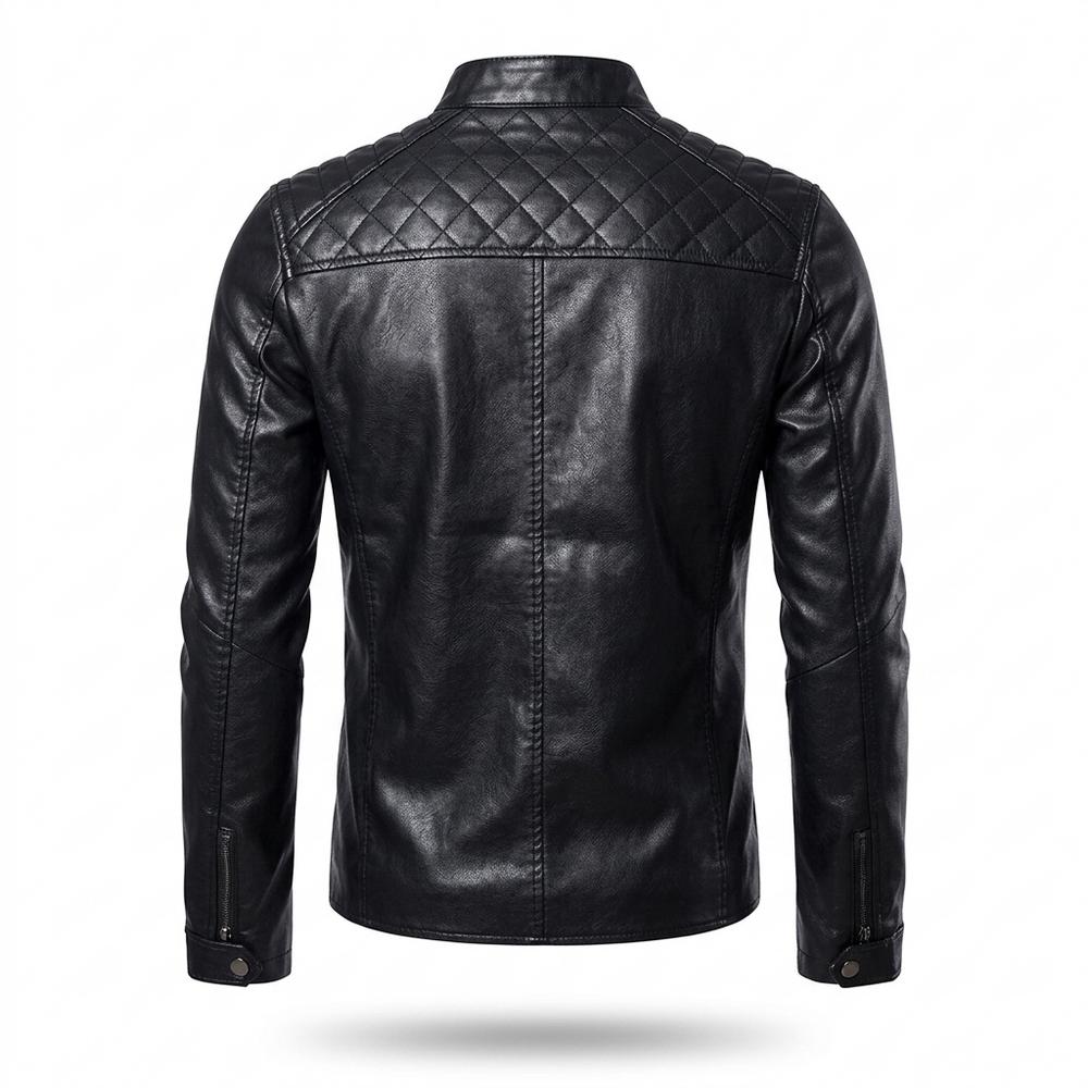 Allsaints Leather - Rivin | Quilted Slim-Fit Leather Jacket Men