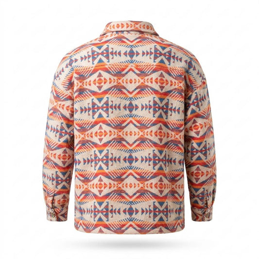 Allsaints Leather - Losel | Geometric Textured Shirt Men