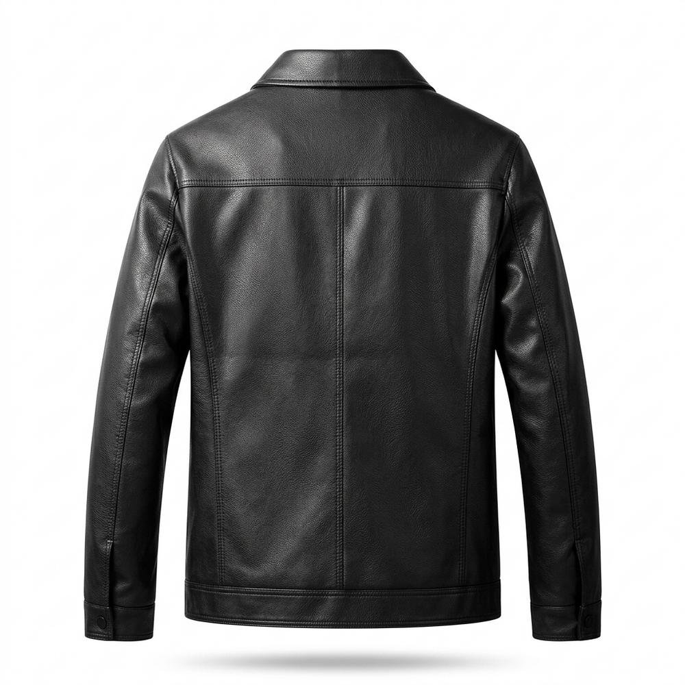 Allsaints Leather - Miven | Grained Zip-Up Leather Jacket Men