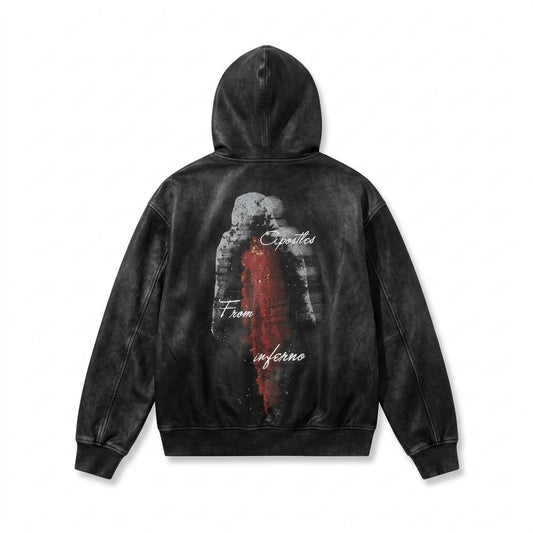 Allsaints Leather - Kezan | Washed Relaxed Fit Hoodie Unisex