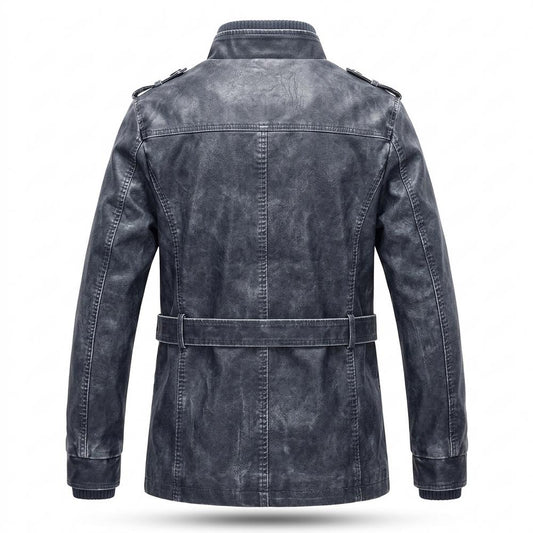 Allsaints Leather - Zetor | Lined Washed Leather Jacket Men