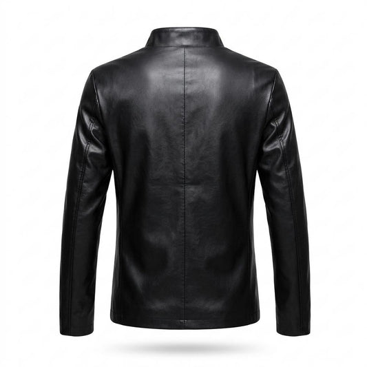 Allsaints Leather - Visik | Stand-Collar Zip-Up Leather Jacket Men