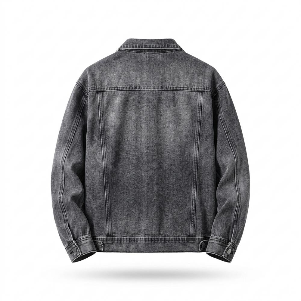 Allsaints Leather - Ellin | Washed-Out Button-Front Denim Jacket Men
