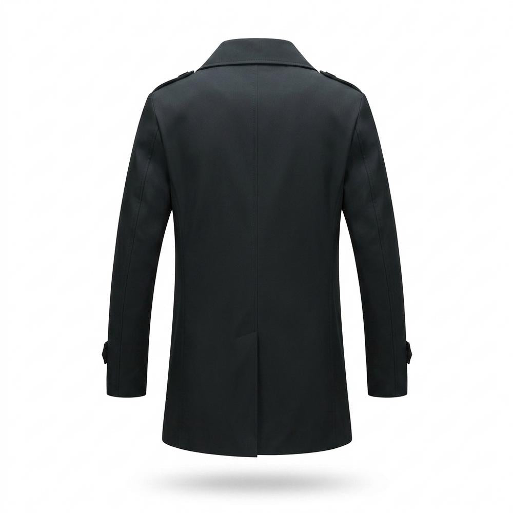 Allsaints Leather - Sozed | Single-Breasted Lined Coat Men
