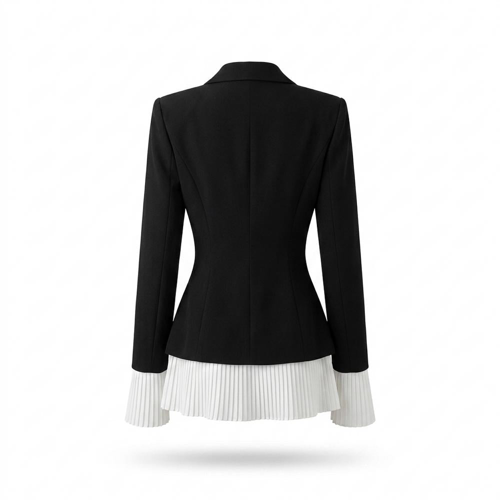 Allsaints Leather - Laven | Tailored Pleated-Hem Blazer Women