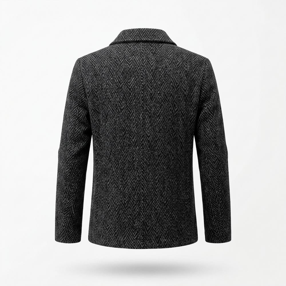 Allsaints Leather - Visel | Herringbone Slim-Fit Jacket Men