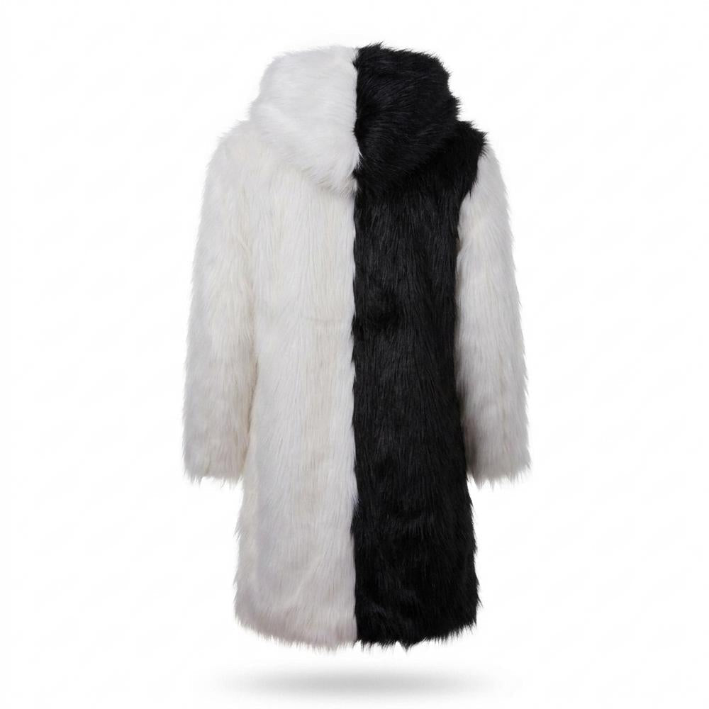 Allsaints Leather - Kenal | Split-Color Faux Fur Coat Unisex