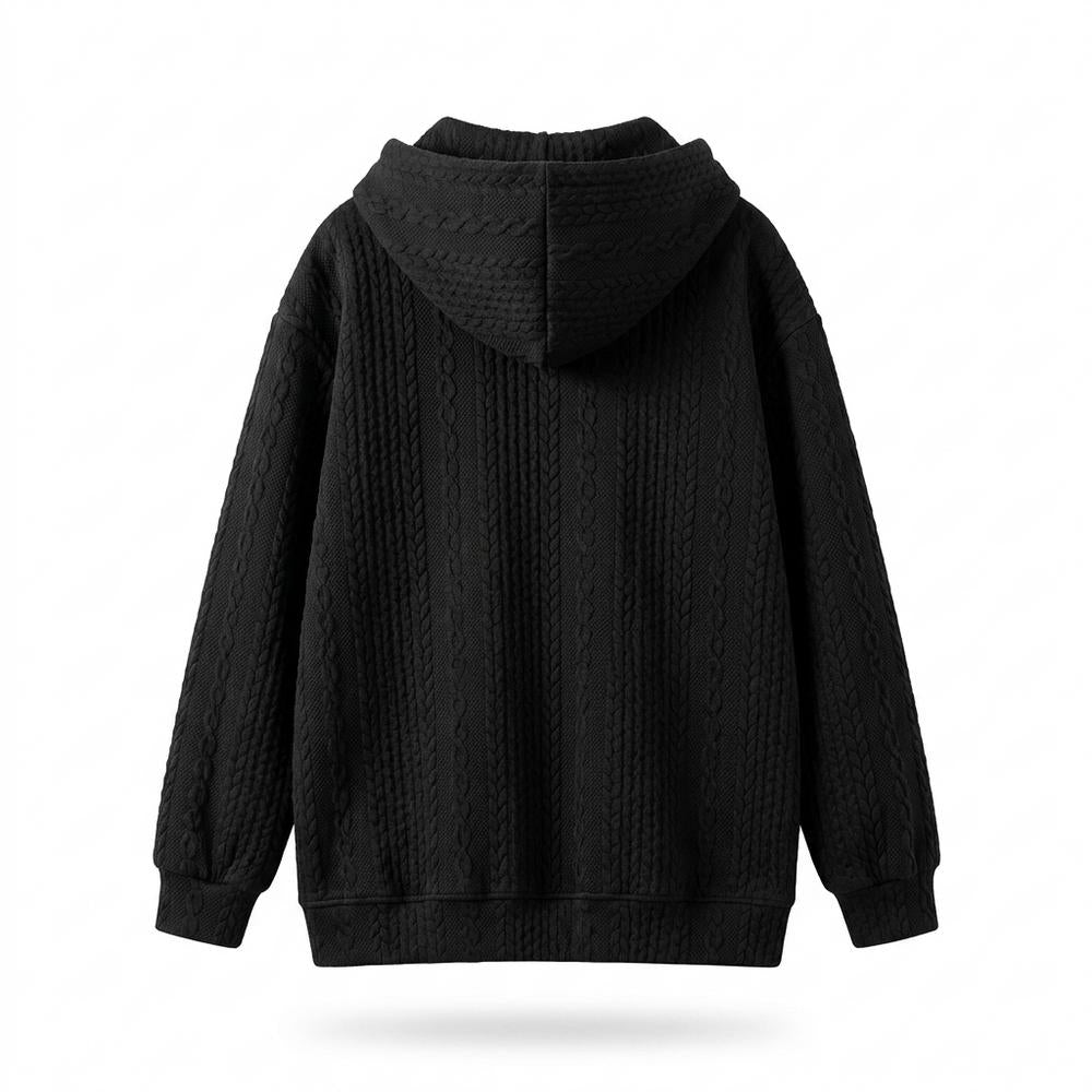 Allsaints Leather - Eltal | Textured Zip-Up Hoodie Unisex