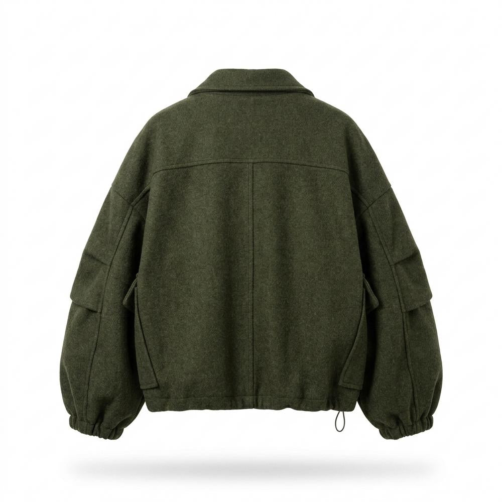 Allsaints Leather - Tasan | Cropped Balloon-Sleeve Jacket Women