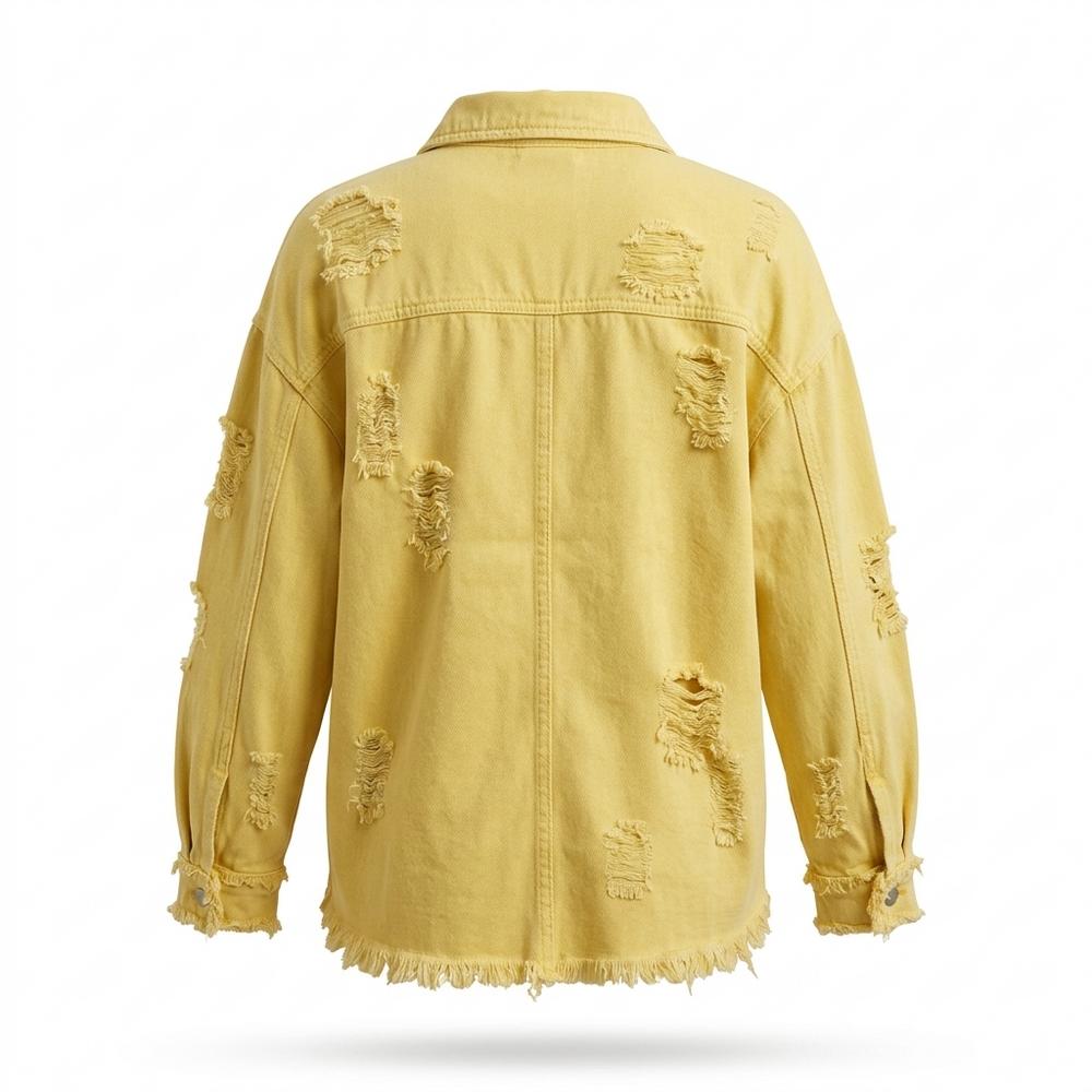 Allsaints Leather - Vatir | Distressed Loose-Fit Denim Jacket Women